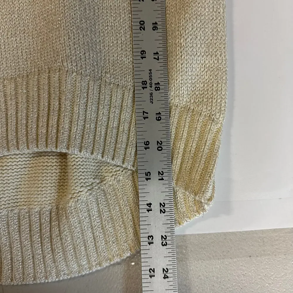GAP x Ellen Kids M Cream Sparkle Sweater NWT Be One of a Kind‎ Pullover